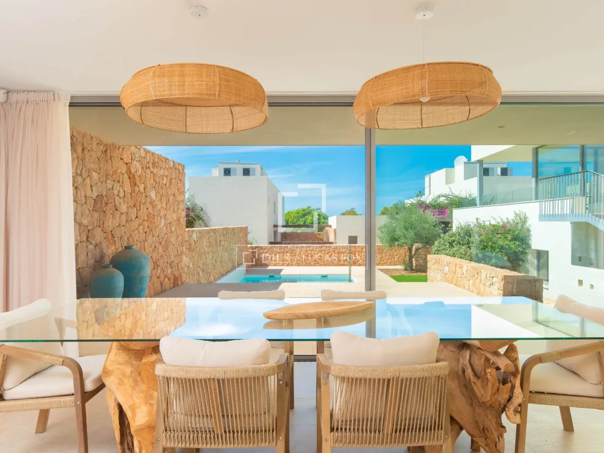 Modern new build villa with sea and sunset views for sale near Cala Conta, Ibiza