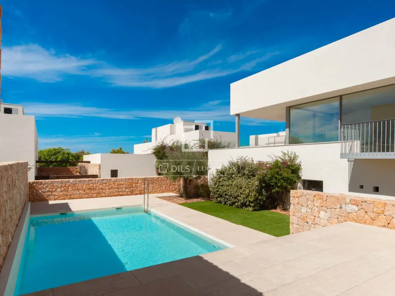 Modern new build villa with sea and sunset views for sale near Cala Conta, Ibiza