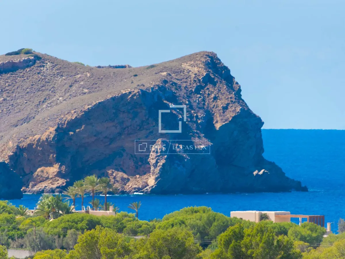 Modern new build villa with sea and sunset views for sale near Cala Conta, Ibiza