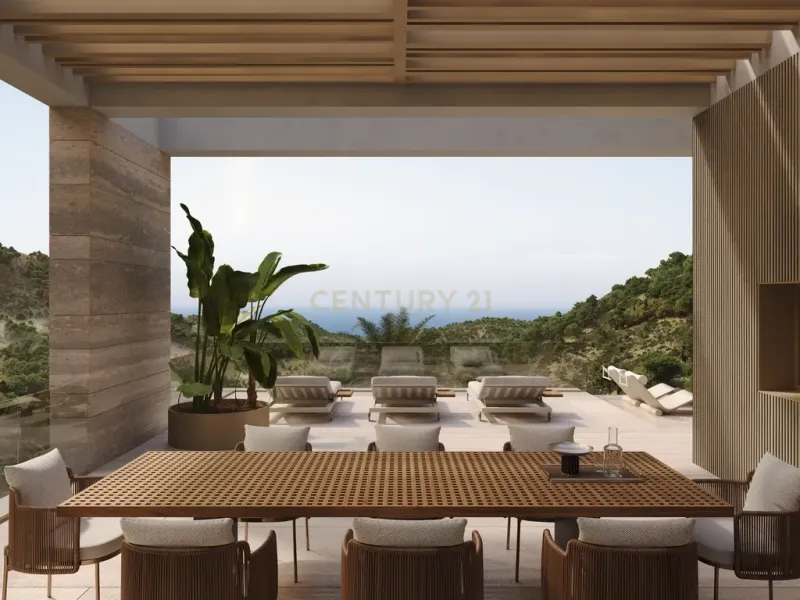 Una exclusiva residencia moderna en las colinas de Benahavís