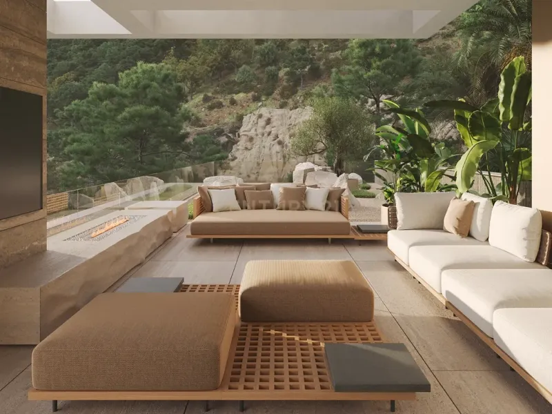 Una exclusiva residencia moderna en las colinas de Benahavís