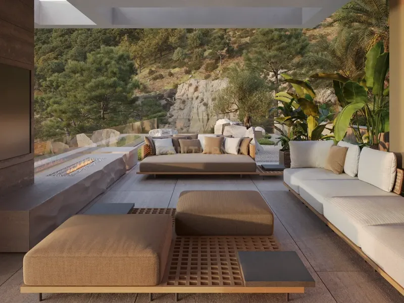 Una exclusiva residencia moderna en las colinas de Benahavís