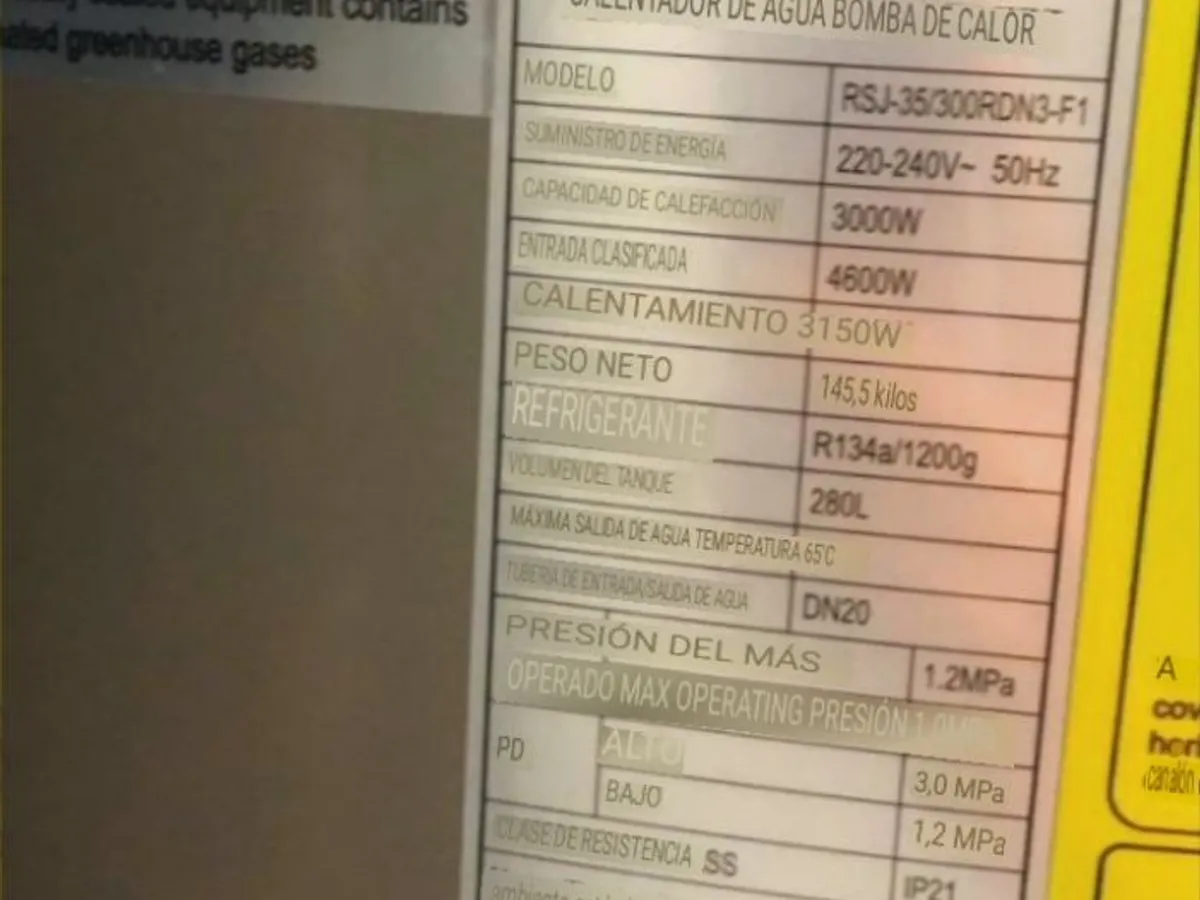 ACUMULADOR AEROTERMO BOMBA ACS MIDEA RSJ-35/300l.