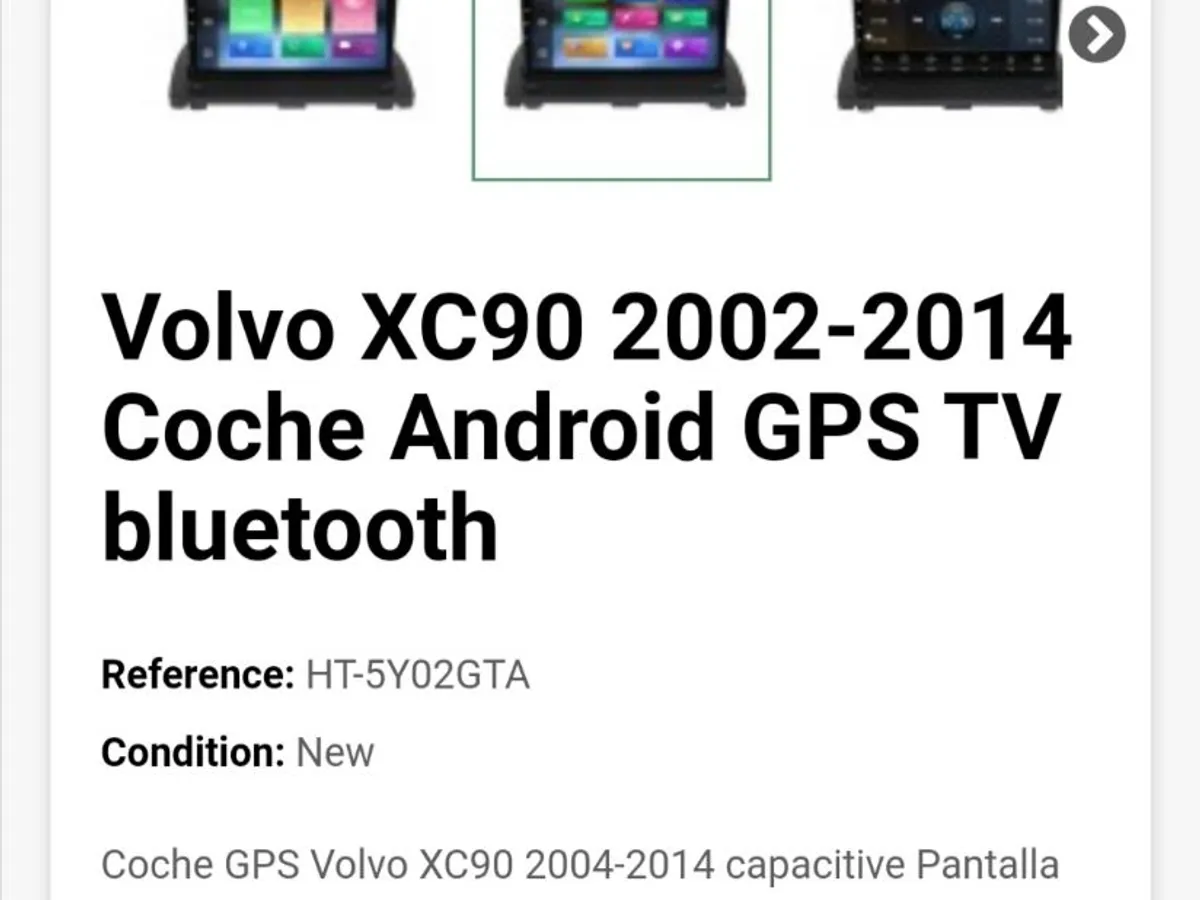 VOLVO XC90 PANTALLA DVD TÁCTIL VIDEO HD 4K.CAMARA