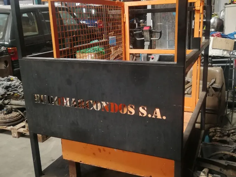 CESTA DE TRABAJO CON RUEDAS PARA  CARRETILLAS ELEV