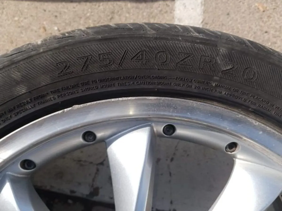 LLANTAS SLR 20" MERCEDES SLR DOBLE MEDIDA y GOMAS