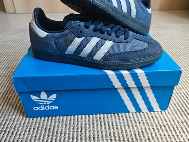 Adidas Samba OG Blue Canvas